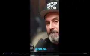 Vertical short video export preview with animated AI captions.