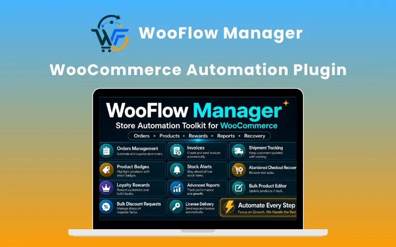 WooFlow Manager WoCommerce Automation Plugin Feature Image