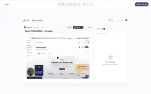 This is the annotation editing tools of Glooin Screen Recorder Extension for Chrome.