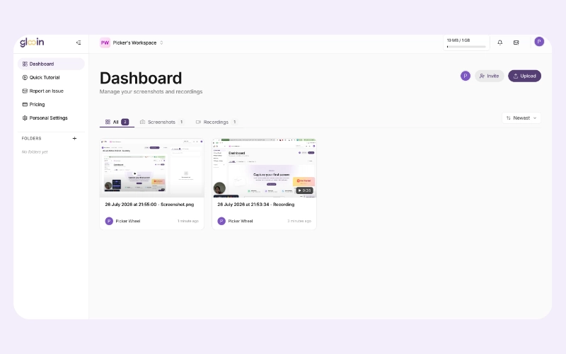 Workspace Media Dashboard