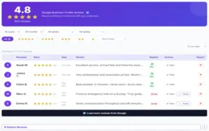 Read and reply to customer reviews in one place.