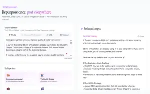 Repurpose Content Using CaptionAI AI Social Media Assistant