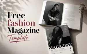Free Fashion Magazine Template Feature Image