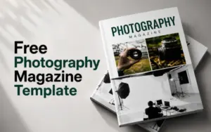 Free Photography Magazine Template Feature Image