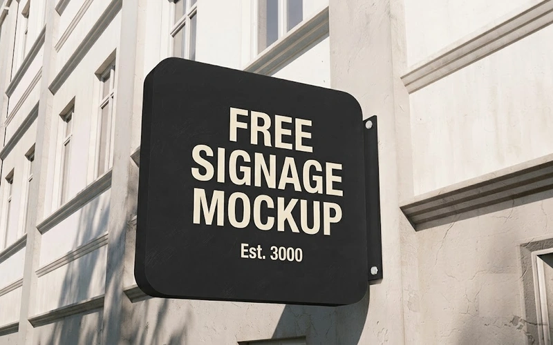 Free Signage Mockup Feature Image