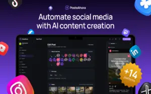 PosteAhora social media content creation and preview dashboard
