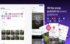 PosteAhora cross-platform post composer with social media previews