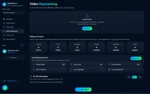 Repurpose videos with VoicePost AI All-in-one Content Creator