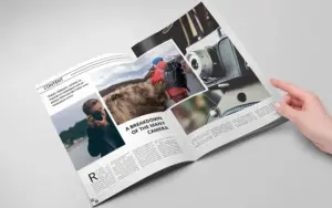 Free Photography Magazine Template Content Page