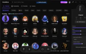 Browse 2,000+ trending and featured AI voices with VoiceWave real-time AI voice changer