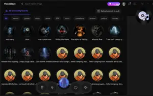 Quick Voice controls access in VoiceWave real-time AI voice changer