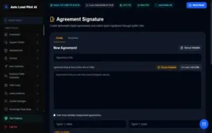 Agreement signature in Auto Lead Pilot AI
