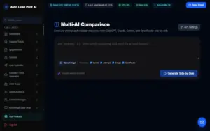 Multi-AI comparison in Auto Lead Pilot AI