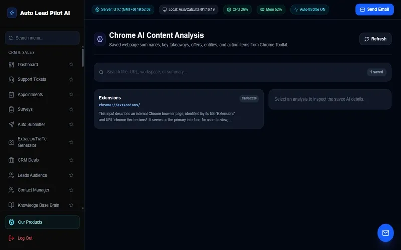 Chrome AI Analysis