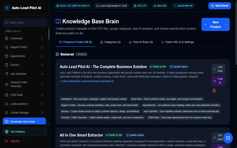Knowledge Base Brain