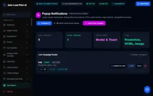 Website Popup Notifications