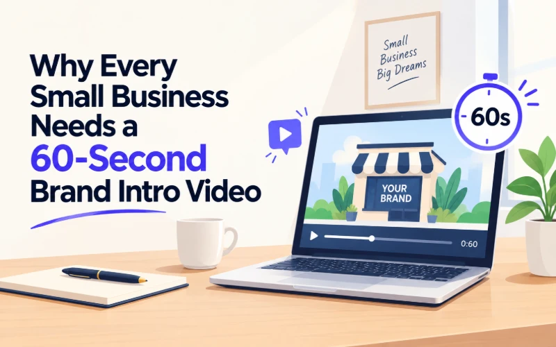 Business needs a brand intro video banner