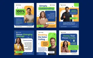 Editable testimonial PSD templates