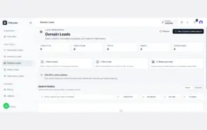 Domain-based lead search