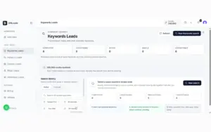 Keyword-based lead search