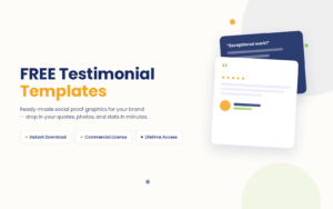 FREE Testimonial Templates Feature Image