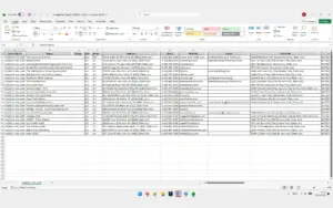 Lead export in Excel spreadsheet