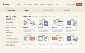 Confileo file conversion tools