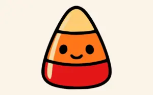 Cute Candy Corn Vector of the free halloween vectors bundle