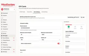 Gift Card Sales of WooDonkey WooCommerce Store Manager