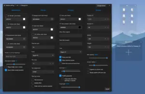 piDock dashboard and customization settings
