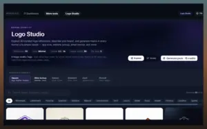 Create logos with Logo Studio in PixaSocial Social Media Content Creation Tool