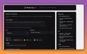 Publish Blog Posts with Themecut AI WordPress Website Builder