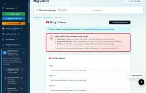 Local Traffic Engine blog video integration dashboard