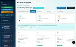 Local Traffic Engine blogs dashboard