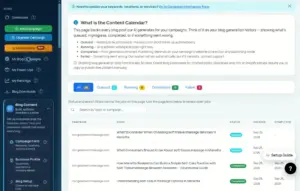 Local Traffic Engine content calenda
