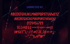 Halloween Danger character set