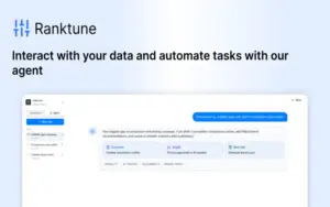 Interact with AI search data in Ranktune