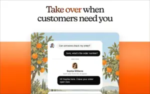 Take over from AI chat with Sellio AI Customer Support