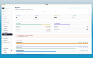 Track revenue and project profitability with Flowara Freelance Business Management Software