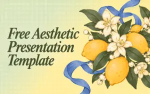 Free Aesthetic Presentation Template Feature image