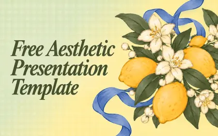 Free Aesthetic Presentation Template Feature image