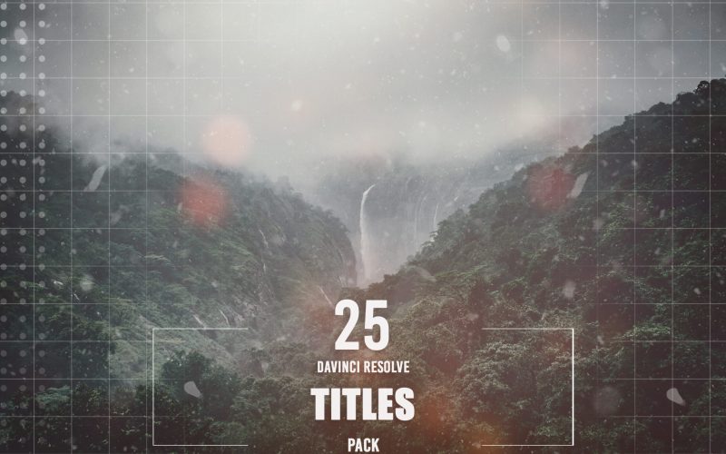 Animated Titles applied on a nature photograph