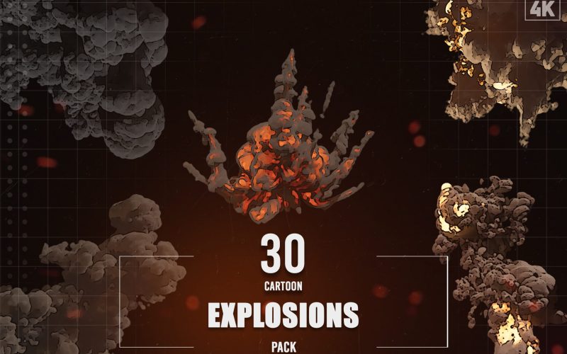 30 Cartoon Explosions Pack