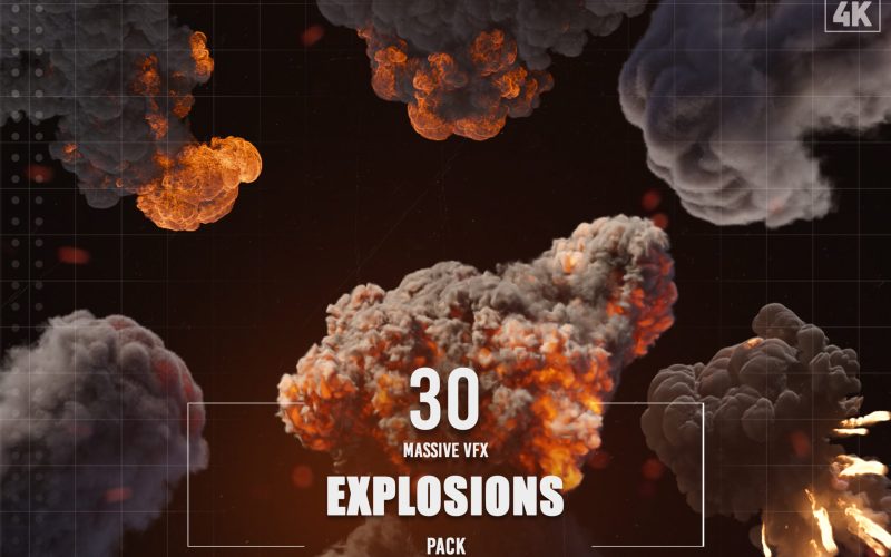 30 Massive VFX Explosions Pack - video effects