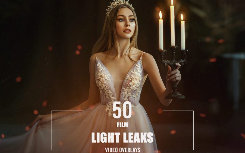 50 Film Light Leaks - Video Effects
