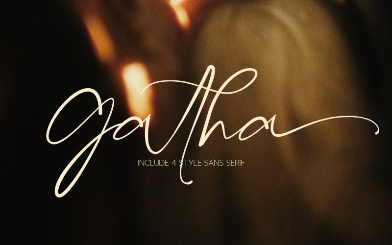Gatha Script Font