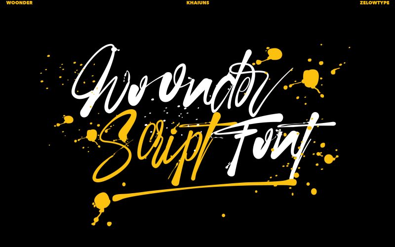 Woonder Script Font